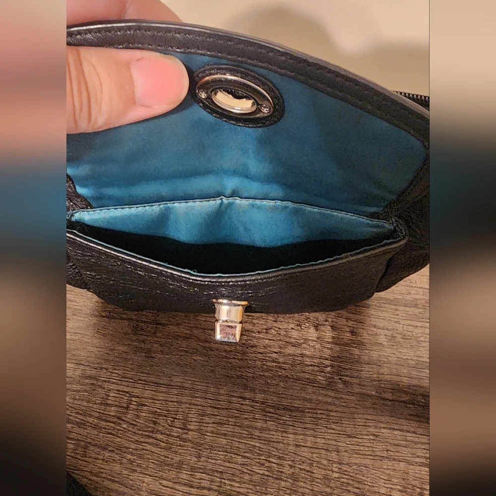 Coach Black Leather Mini Crossbody Bag - Picture 2 of 5